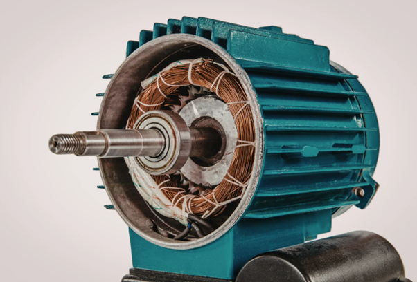 RjW Blog 5 11Cross section of an electric motor showing internal components and maintenance importance for preventing failure.