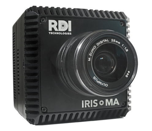 11RDI IRIS M™ camera used for motion amplification to detect equipment vibration and support predictive maintenance.