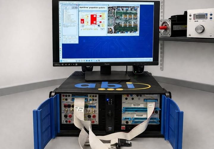 11Industrial electronic repair test bench used to diagnose and repair electronic control systems in manufacturing equipment.